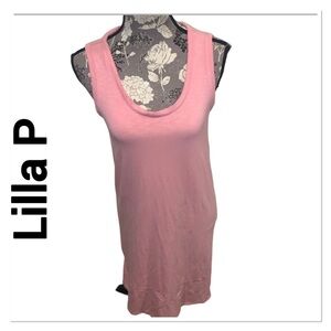 LILLA P Pink Sleeveless T-shirt Dress size XS